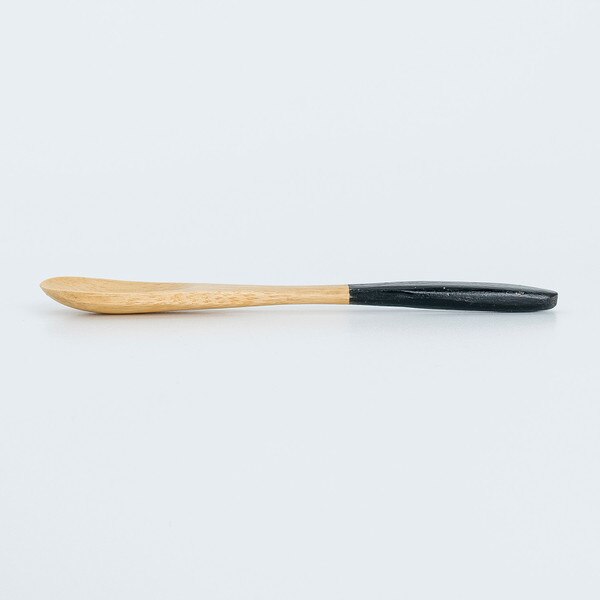 Image of Bamboo Black Tip Spoon 5" 2