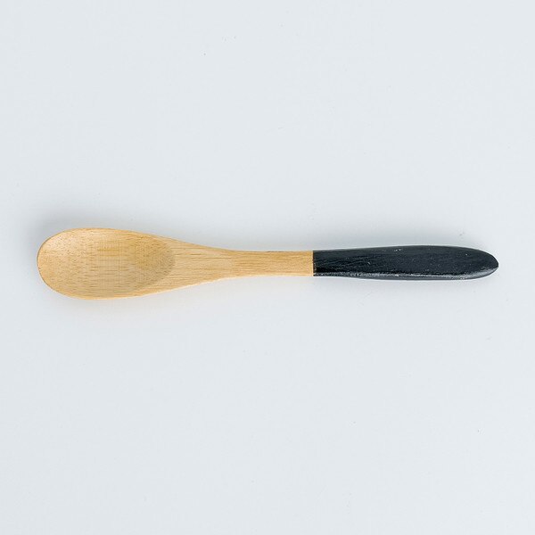 Image of Bamboo Black Tip Spoon 5" 3