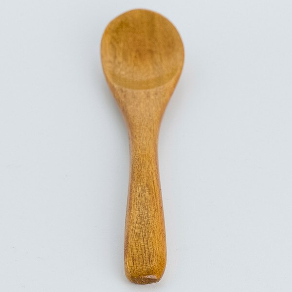 Image of Wooden Light Brown Spoon 5.25" 4