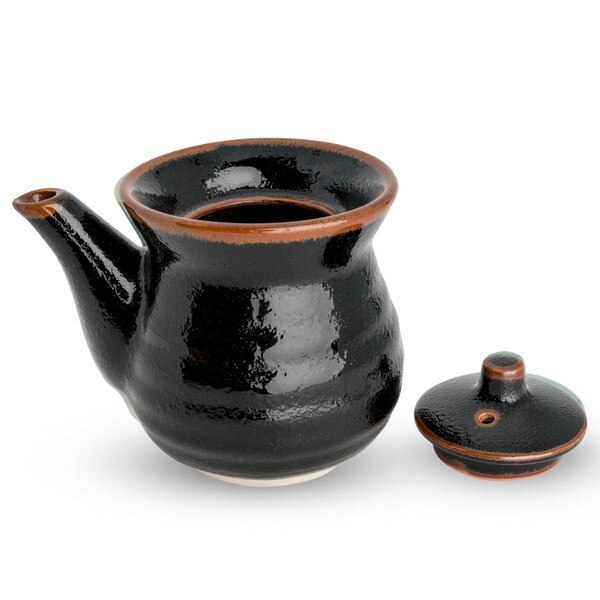 Image of Yuzu Tenmoku Black Sauce Dispenser 8 oz 2