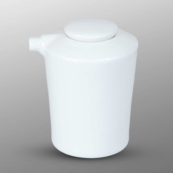 Image of White Sauce Dispenser Silicone Lid - Medium 1