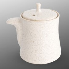 White Speckled Sauce Dispenser 6 oz