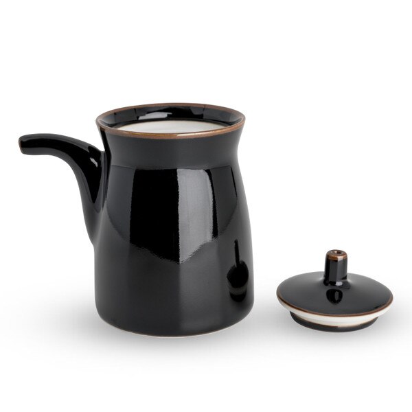 Image of Black Porcelain Sauce Dispenser 5 oz 2