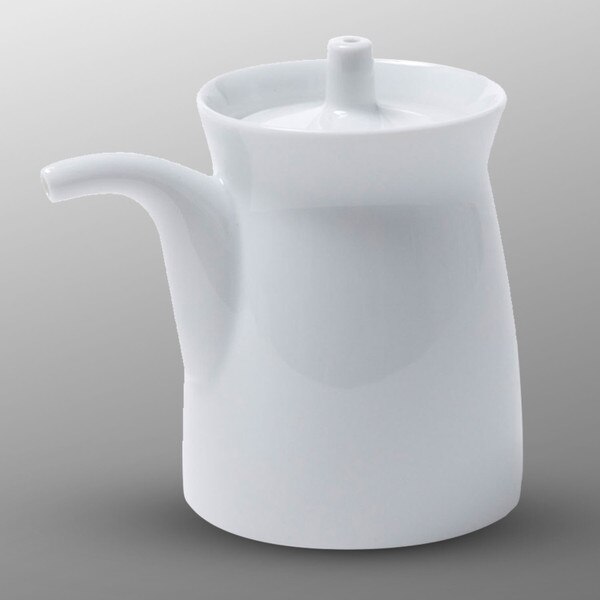 Image of White Porcelain Sauce Dispenser 5 oz 1