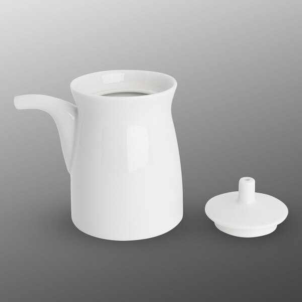 Image of White Porcelain Sauce Dispenser 5 oz 2