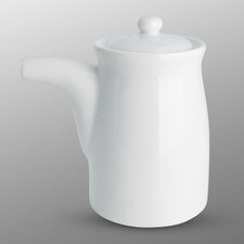 Korin Durable White Sauce Dispenser w/ Silicone Lid 8 oz