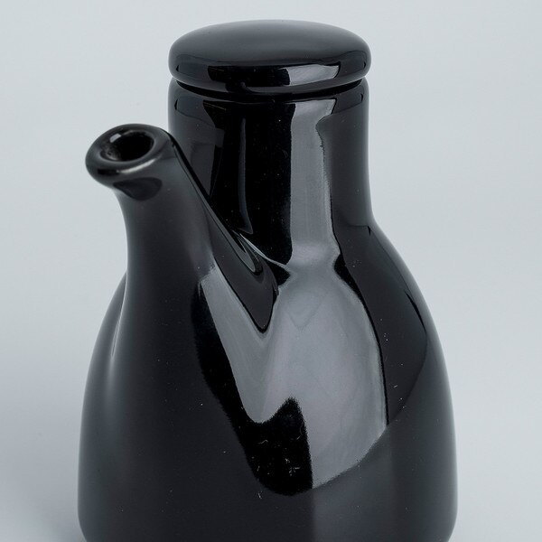 Image of Korin Durable Black Sauce Dispenser 6 oz 4