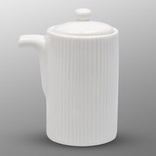 Korin Durable White Sauce Dispenser w/ Silicone Lid 6 oz