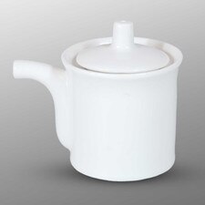 Korin Durable White Sauce Dispenser w/ Silicone Lid 6 oz