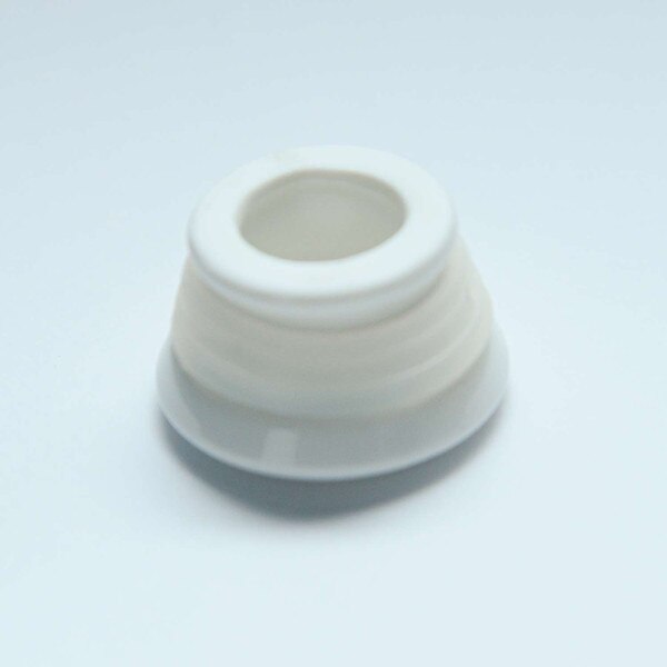 Image of Korin Durable White Sauce Dispenser w/ Silicone Lid 3 oz 5