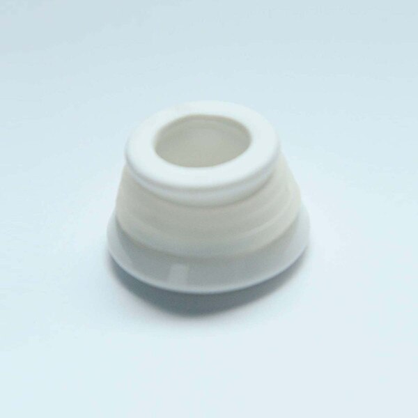 Image of Korin Durable White Sauce Dispenser w/ Silicone Lid 5 oz 5