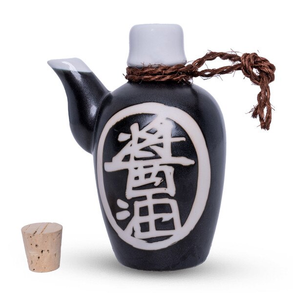 Image of Tessa Black Sauce Dispenser w/ Cork 6 oz 2