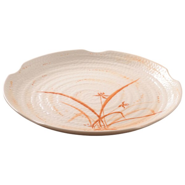 Image of Gold Orchid Melamine Plastic Zen Plate 7.25" (Price By DZ)