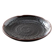 Tenmoku Melamine Plastic Zen Plate 7.25" (Price By DZ)