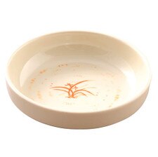 Gold Orchid Melamine Plastic Flat Bowl 4.5" (Price By DZ)