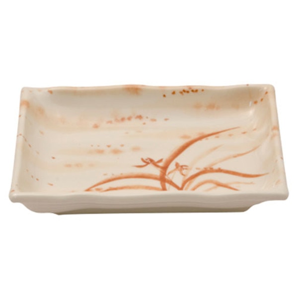 Image of Gold Orchid Melamine Plastic Otsumami Plate 6.25" (Price By DZ)