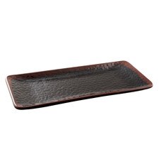 Tenmoku Melamine Plastic Rectangle Plate 11.25" (Price By DZ)