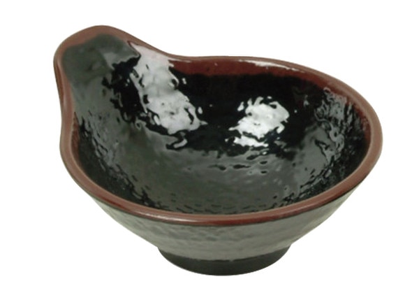 Image of Tenmoku Melamine Plastic Tempura Sauce Bowl 4.25" (Price By DZ)