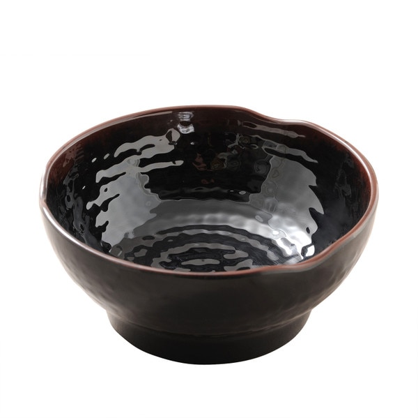 Image of Tenmoku Melamine Plastic Donburi Rice Soba Bowl 6.5" (Price By DZ)