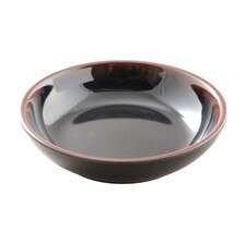 Tenmoku Melamine Plastic Flat Bowl 5.5" (Price By DZ)