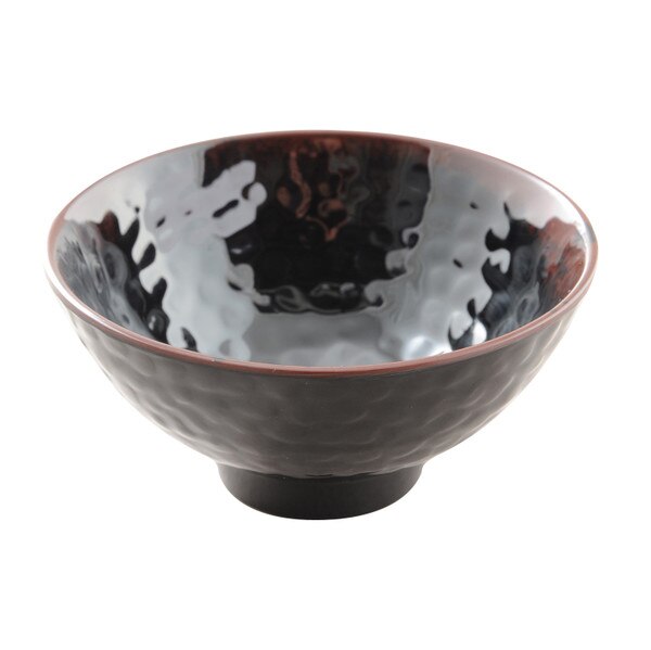 Image of Tenmoku Melamine Plastic Ochawan Rice Bowl 4.75" (Price By DZ)
