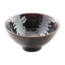 Tenmoku Melamine Plastic Ochawan Rice Bowl 4.75" (Price By DZ)