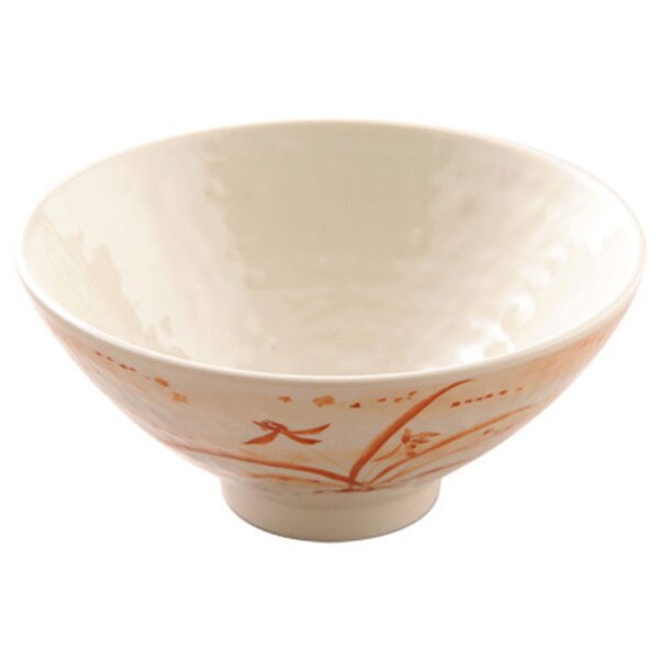 Image of Gold Orchid Melamine Plastic Donburi Rice Bowl 6" (Price By DZ)