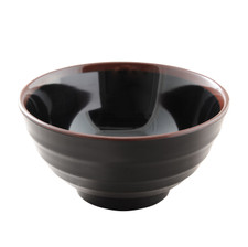Tenmoku Melamine Plastic Donburi Soba Bowl 6.75" (Price By DZ)