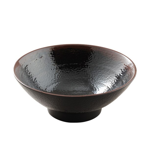 Image of Tenmoku Melamine Plastic Donburi Soba Bowl 6.75" (Price By DZ)