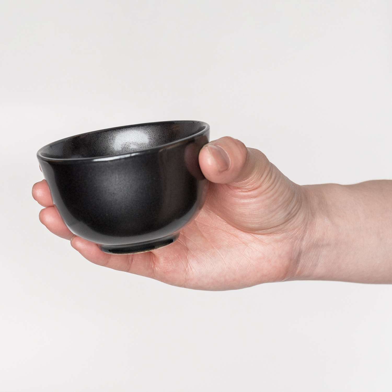 Tessa Black Teacup 3.5