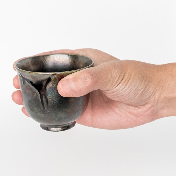 Image of Bronze Glazed Teacup 4