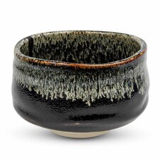 Wabi Black Round Matcha Bowl