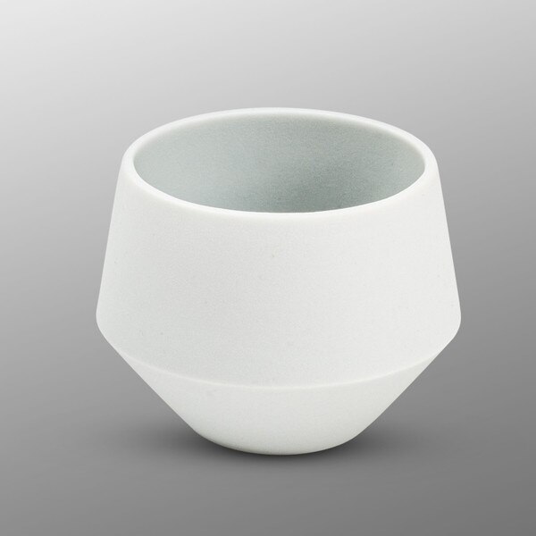Image of Blue White Frosted Sencha Teacup 1