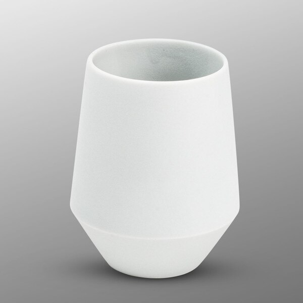 Image of Blue White Frosted Teacup 1