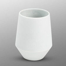 Blue White Frosted Teacup
