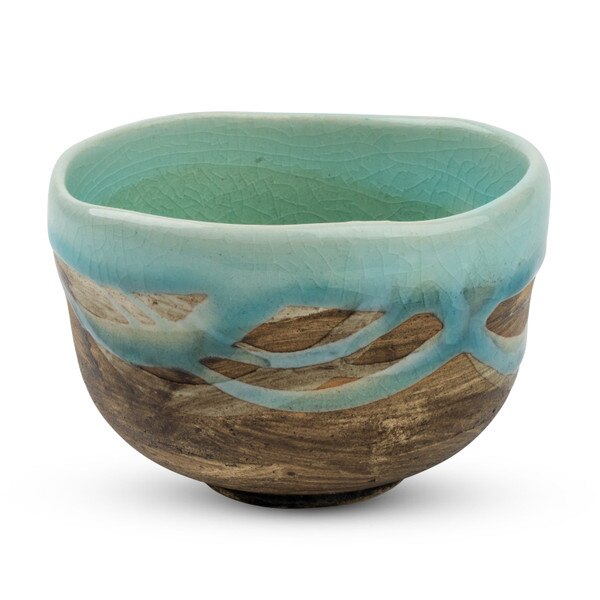 Image of Sea Green Matcha Bowl 4.25" 1
