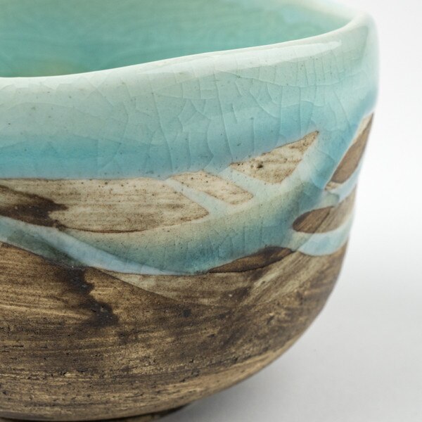 Image of Sea Green Matcha Bowl 4.25" 4