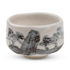 Shino White Matcha Bowl 5"