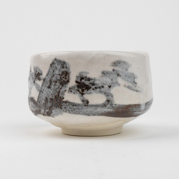 Image of Shino White Matcha Bowl 5" 2