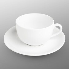 Ogiso White Cappuccino Cup w/ Saucer