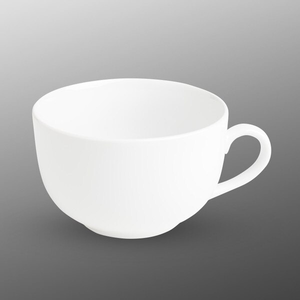 Image of Ogiso White Cappuccino Cup w/ Saucer 2