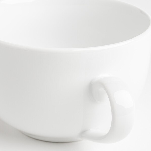 Image of Ogiso White Cappuccino Cup w/ Saucer 4