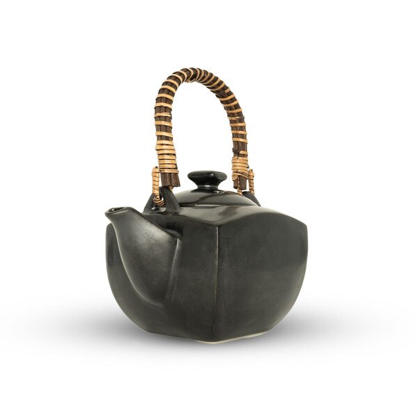 Image of Tessa Black Square Teapot 19 oz 2
