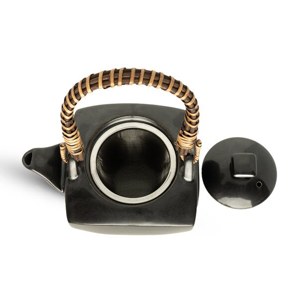 Image of Tessa Black Square Teapot 19 oz 4