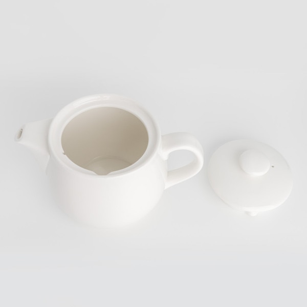 Image of Korin Durable White Teapot 15 oz 4