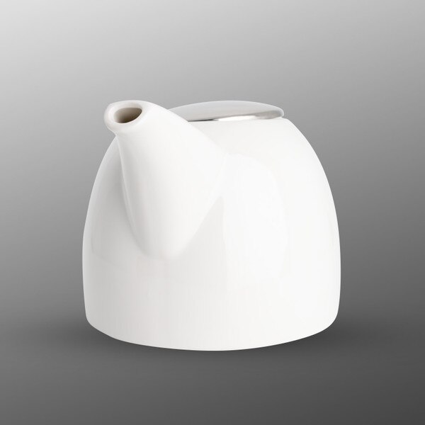 Image of Korin Durable White Half Gourd Teapot 35 oz 2