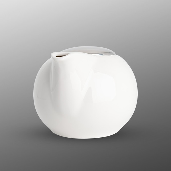 Image of Korin Durable White Pearl Teapot 20 oz 2