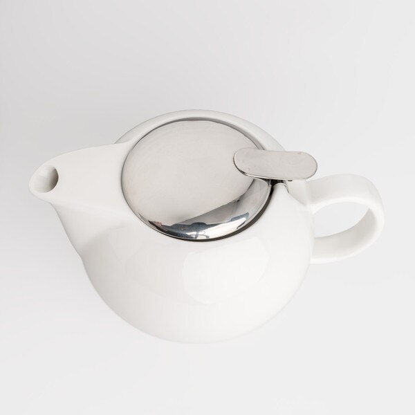 Image of Korin Durable White Pearl Teapot 20 oz 3