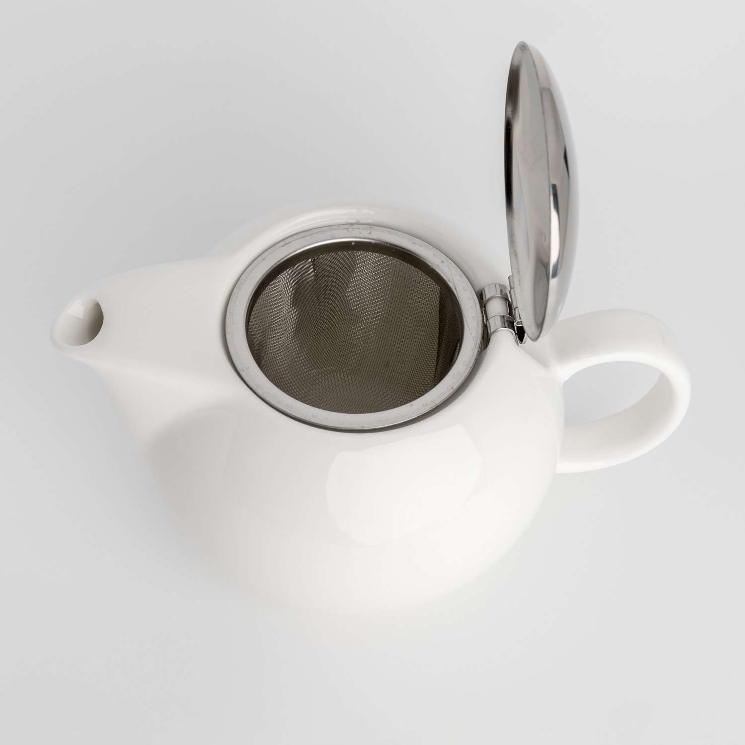 Korin Durable White Pearl Teapot 20 oz | Korin