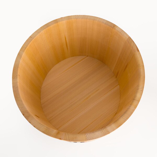 Image of Cypress Wooden Edobitsu Rice Jar (21cm) 3